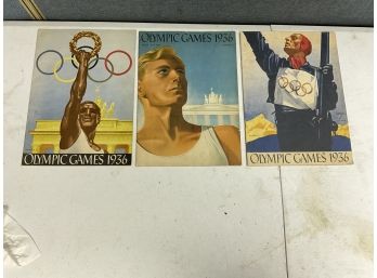 3 Rare Issues Of 1936 Olympic Games In Berlin Germany No. 2, 9,11