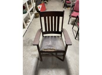 Antique Arts & Crafts Period Mission Oak Chair