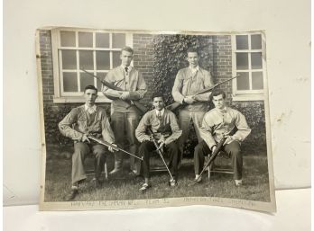 1952 Photograph Of Harvard Freshmen Rifle Team Inc 1948-49 Three Champions