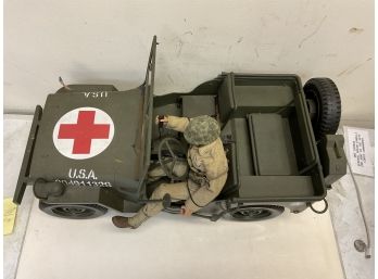 Fully Outfitted Full-Size USMC GI Toy Jeep And Accessories