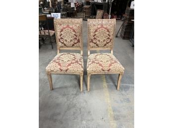Pair Of Beautiful Over-size Italian Art Carved Chairs