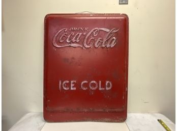 Vintage Coca-Cola Panel Turned Into Sign 25 X 32