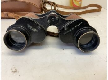 Antique Naval Academy. WWI Binoculars W Compass Case