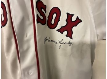 Johnny Pesky Hand Signed Autographed Boston Red Sox Jersey Size XL