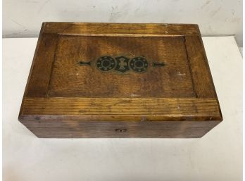 Solid Oak Victorian Box