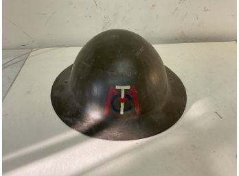 WWI Doughboy Brodie Helmet MTC Painted Logo