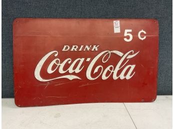 Antique Vintage Coca-Cola Vending Machine Panel