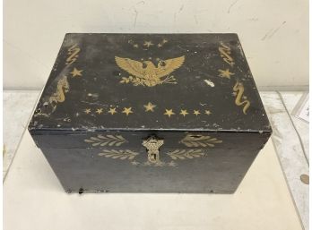 Vintage Federal Style Chest W Decal Work