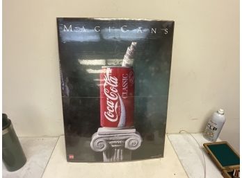 2 Vintage In-Plant Coca-Cola Advertising Shrink-warpped Posters