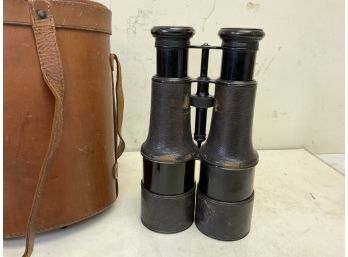 Set Of Antique Military LeMaire Paris Fab! Binoculars W Lens Shades