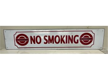Porcelain Enamel No Smoking Standard Oil Sign