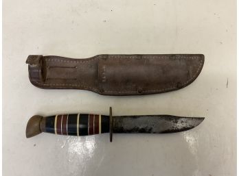 Antique / Vintage Ka-Bar Knife With Sheath