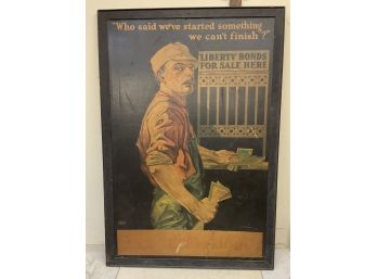 Rare WWI Poster Who Said  Buy Liberty Bonds