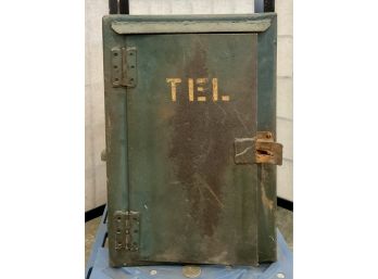 Antique Police Telephone Call Box Heavy Steel Or Iron 18' Tall