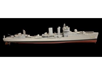 Farragut 348, WWII Era Lead Ship US Navy Destroyer, Scratch Built Wooden Model - A Beauty!