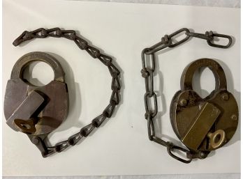 Two Antique Locks, Slaymaker Maner And Climax Co