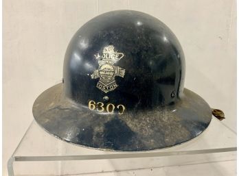 1940s Boston Police Helmet Wide Brim