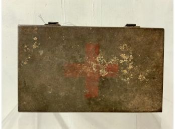 Antique Medic Kit With Supplies