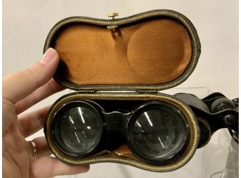 2 Pairs Antique French Binoculars, Prisma Paris WWI And Lemaire