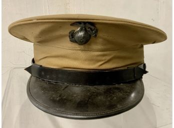 Marine USMC Khaki Service Visor Cap Hat