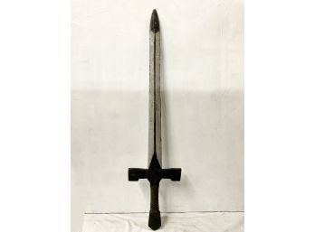 Antique Wooden Practice Or Theater Sword