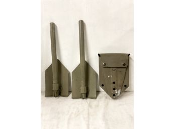 Trio Of Military Type Folding Trench Shovels