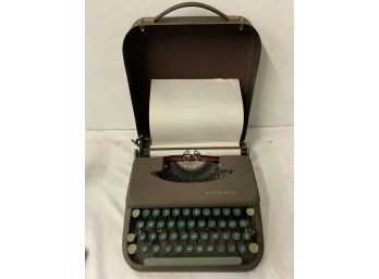Pair Of Antique Portable Typewriters, Incl Smith Corona Skyriter