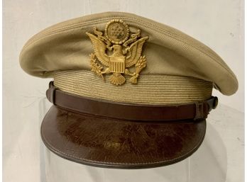 WWII US Army Air Corps Officers Visor Hat