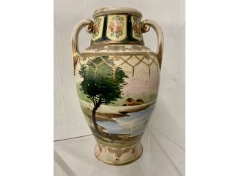 Antique Satsuma Stoneware Vase