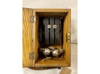 Antique Oak Ringer Box
