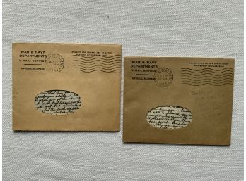 Pair Of WWII V-mail Letters B