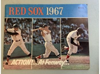 1967 Red Sox Yearbook Action! At Fenway