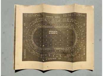 Antique Print Of Boston Garden Seating Chart