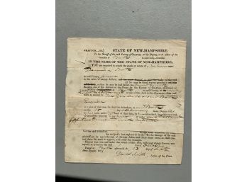 State Of New Hampshire Summons Court Document 1821