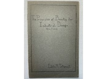 Pedro Joseph De Lemos Pamphlet The Principles Of Beauty For Industrial Design