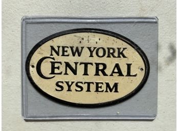 Vintage Miniature Railroad Tin Sign New York Central System