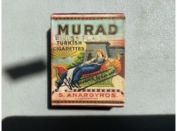 Antique Murad Cigarette Box