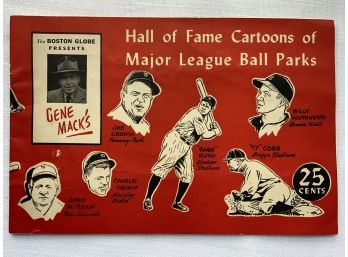 Boston Globe Hall Of Fame Cartoons Of Major League Ball Parks Baseball Ephemera