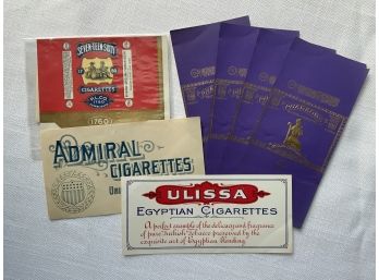 Lot Of Antique Unused Cigar And Cigarette Labels