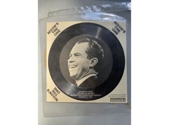 Nixon Nomination Acceptance Speech Cardboard Flexi Record