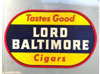 Antique Lord Baltimore Cigars Label Sticker