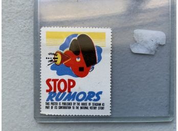 WWII Stamp Stop Loose Talk Campaign Stamp