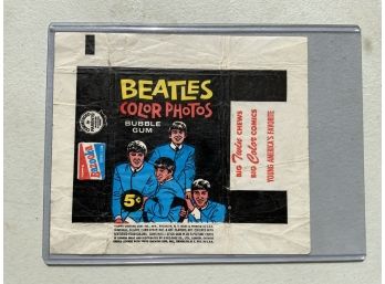 Vintage Beatles Bazooka Gum Wrapper