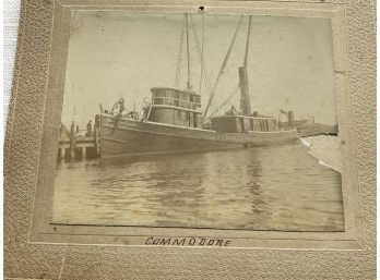 Antique Trio Of Steamboat Photographs
