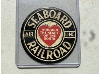 Vintage Miniature Railroad Railway Sign Seaboard Railroad Air Line