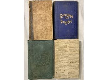 Lot Of Four 19th Century School Subject Books