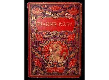 Joan Of Arc LARGE Antique Art Nouveau French Table Book