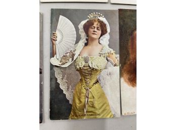 24 Antique Tuck's Actresses & Maiden Postcards