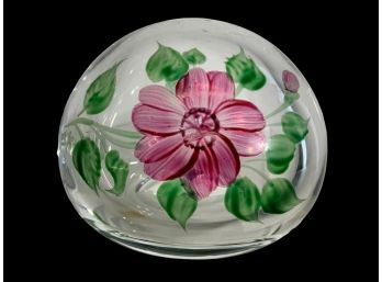 Hand Painted Orrefors Paperweight