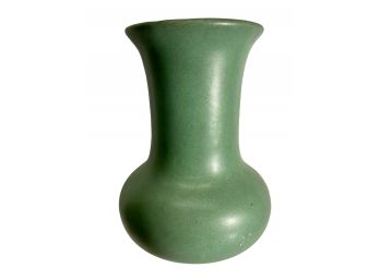 Zanesville Ohio Arts And Crafts Early Matte Green Vase